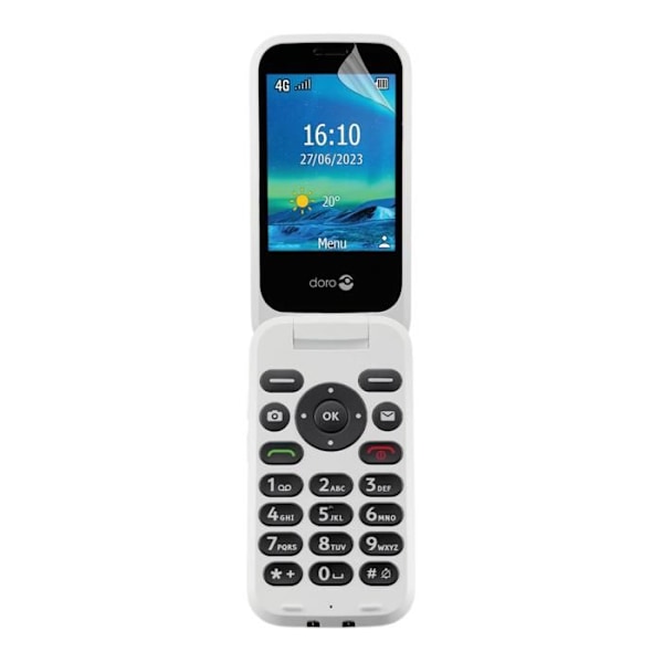 Skärmskydd - Phonillico - Doro 6880 - Paket med 2 - Ultratunn - Repfria Transparent