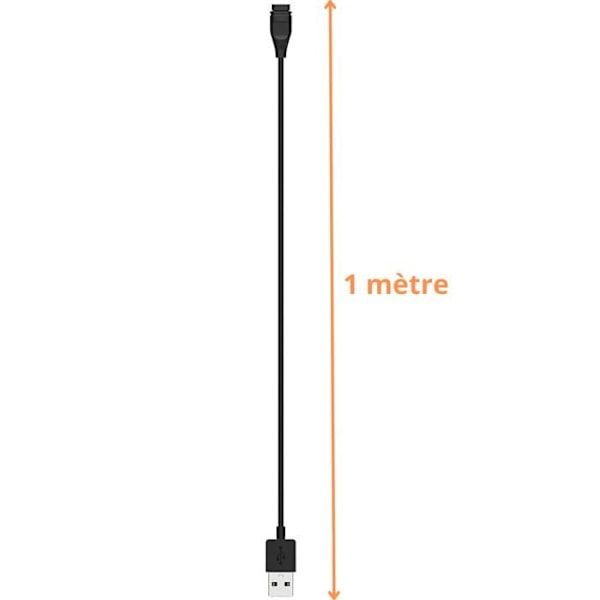 Laturiyksikkö 12W + Kaapeli yhteensopiva Coros Pace 3/Pace 2/Apex 2/Apex 2 Pro/Vertix 2/Apex Pro - Lataa kello Phonillico® Svart