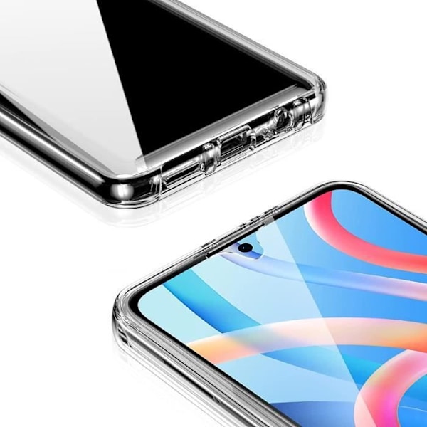 Coque voor Xiaomi Redmi Note 11 PRO - Redmi Note 11 PRO 5G - Etui 360 Integraali 2 Osaa Etu Taakse Phonillico® Transparent