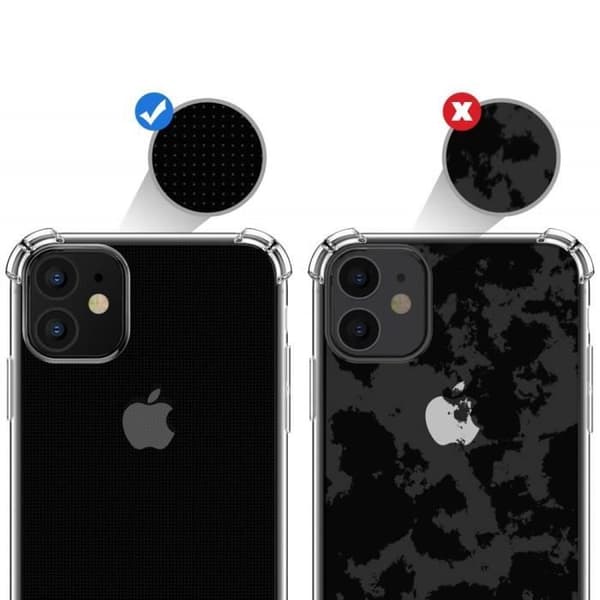 Genomskinligt silikonskal i stötsäkert material för Apple iPhone 11 [Phonillico®] Transparent