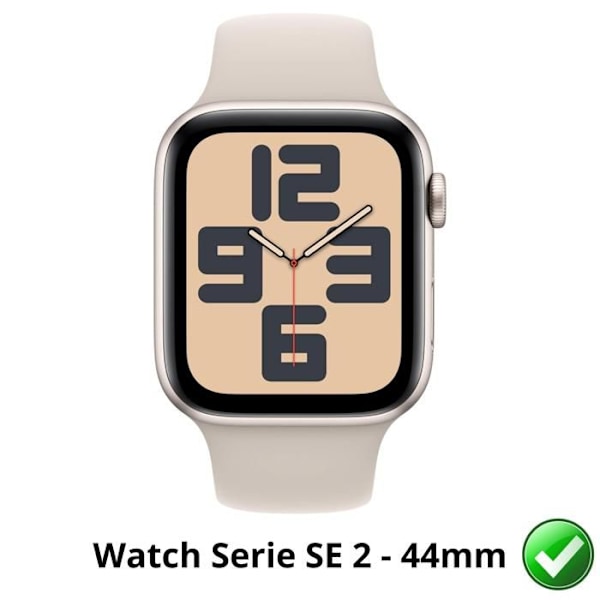 Näyttösuoja Watch SE 2 - 44mm [Pakkaus 6] Kestävä Ultra Ohut Muovinen Suojakalvo Phonillico Transparent