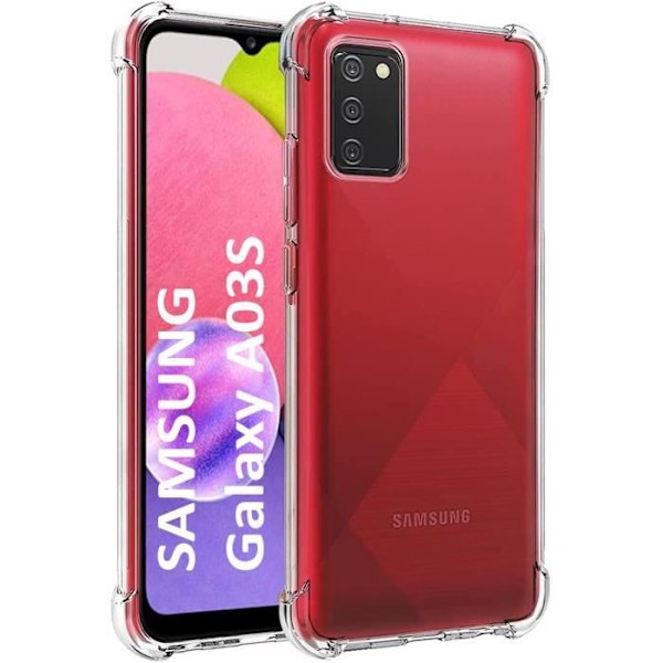 Coque Samsung A03S - Iskunkestävä Pehmeä Läpinäkyvä Silikoni Phonillico® Transparent