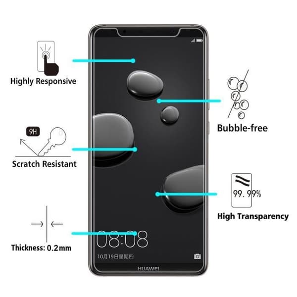 Verre Härdat Huawei MATE 10 PRO - [Pack 3] Filmskydd Ultra Resistenta [Phonillico®]