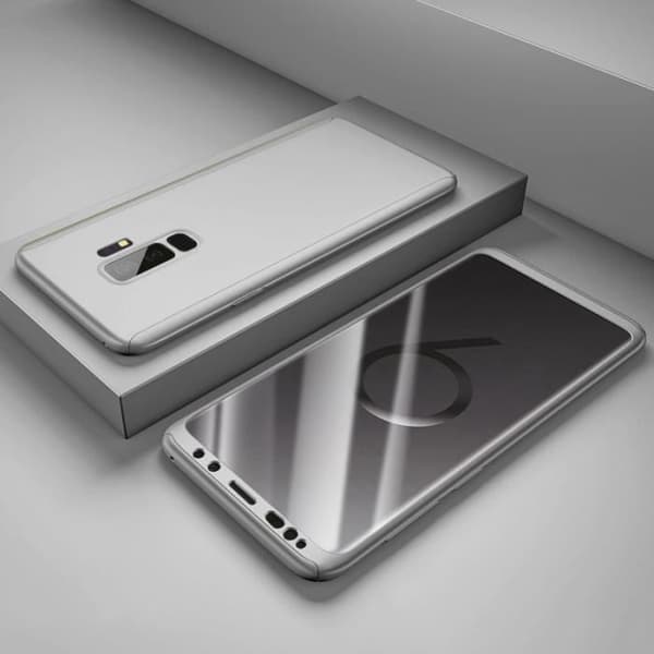 Coque til Samsung Galaxy S9 - Full 360 Sølv Phonillico® PENGAR