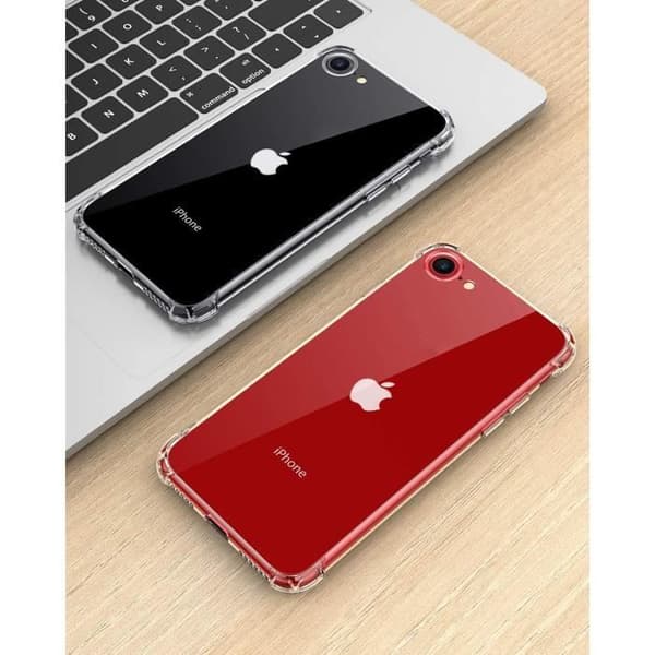 Coque Antichoc Silicone Transparent til iPhone SE 2020 Phonillico® Transparent