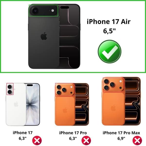 Coque til iPhone 17 AIR - Stødabsorberende Beskyttelse Silikone Blød Transparent Phonillico® Transparent