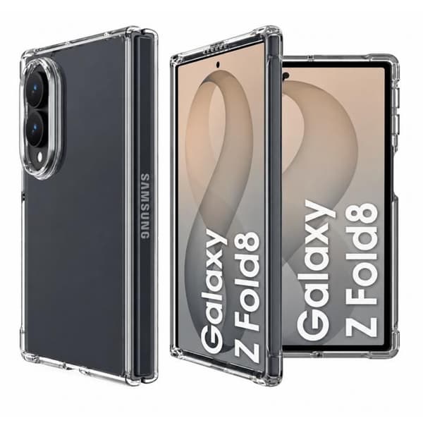 Stötsäker skal för Samsung Galaxy Z FOLD 8 och 2 Kameraskyddsglas Phonillico® Transparent