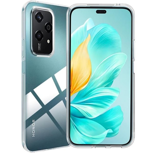 Silicone Cover - Phonillico - Honor 200 Lite 5G - Blød - Transparent - Ridseresistent Transparent