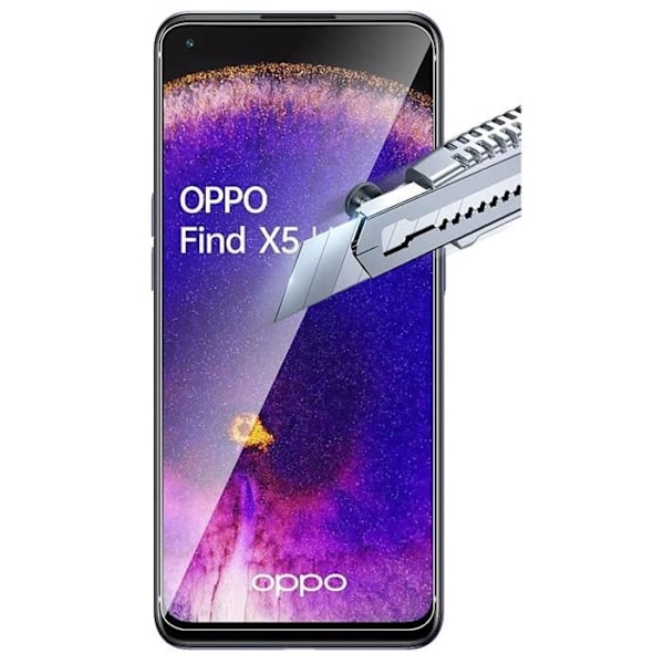 Hærdet Glas til Oppo Find X5 LITE [Pakke 2] Beskyttelsesfilm til Skærm Phonillico® Transparent