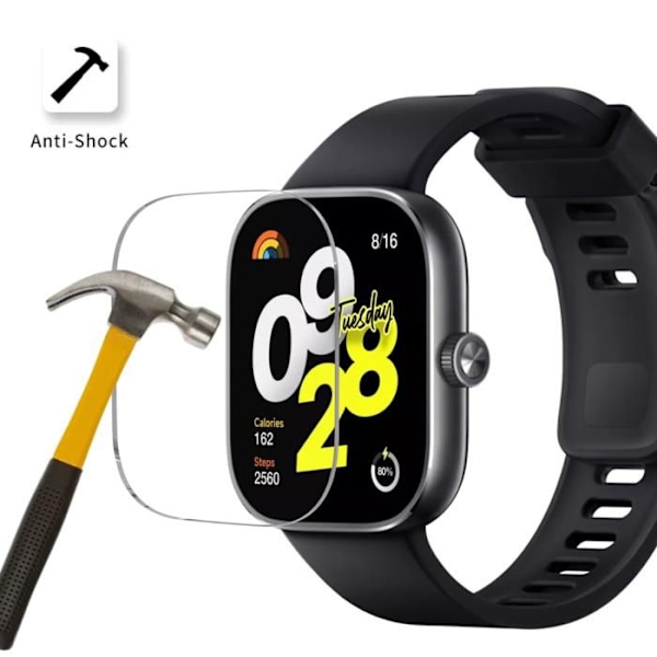 Lasit Xiaomi Redmi Watch 4 [2 kpl] Näytönsuojaus Kellolle Phonillico® Transparent
