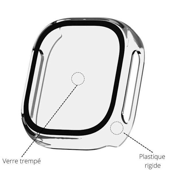 Coque kompatibel Xplora X5 Play - Hård beskyttelse klar etui med hærdet glas Phonillico Transparent