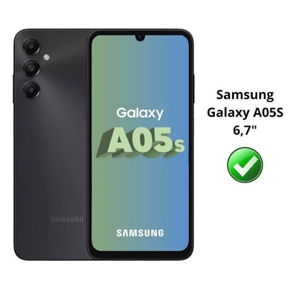Suojaa Samsung Galaxy A05S:lle [Paketti 4] Phonillico® Näytönsuojakalvo Transparent