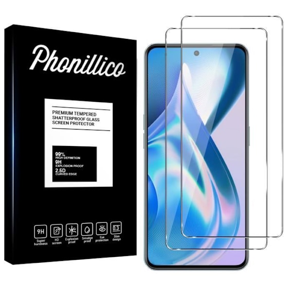 Härdat Glas för OnePlus ACE [Pack 2] Skydd Film för Skärm Phonillico® Transparent