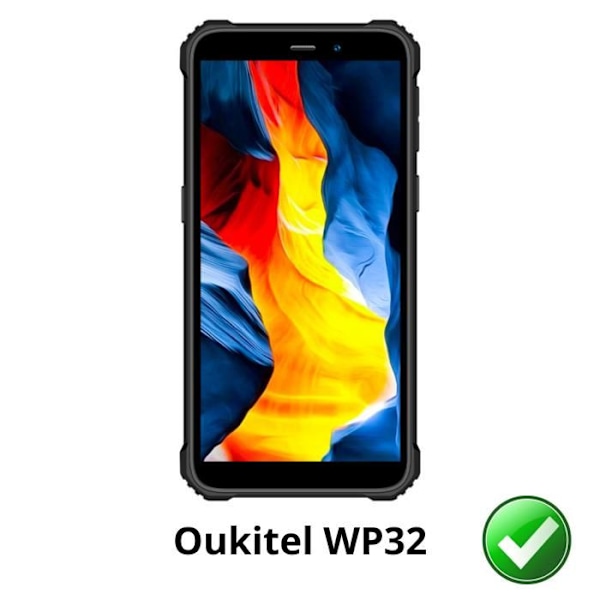 Skärmskydd - Phonillico - Oukitel WP32 - Pack 2 - Repellerande mot repor - Ultra tunn Transparent