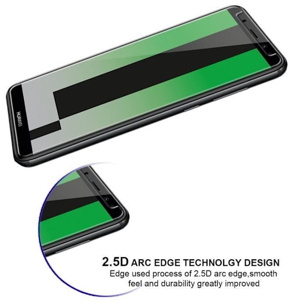 Skärmskydd - Phonillico® - HUAWEI MATE 10 LITE - Härdat glas - Repbeständig - Transparant Transparent