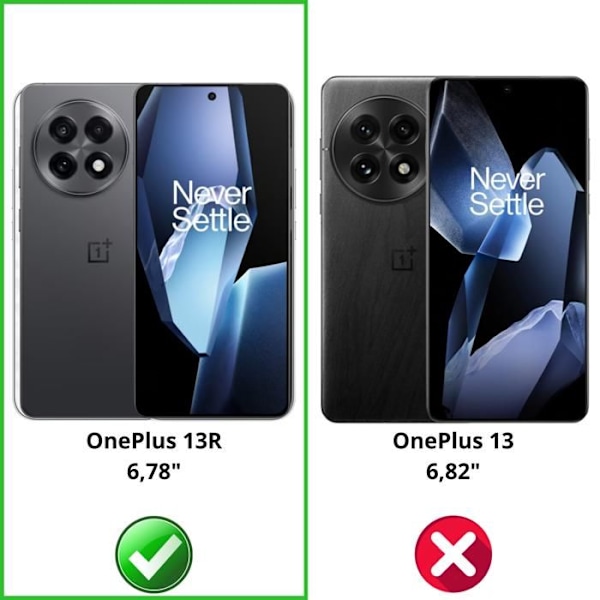 Härdat glas - Phonillico® - OnePlus 13R - Paket med 2 - Represistent - Transparent Transparent