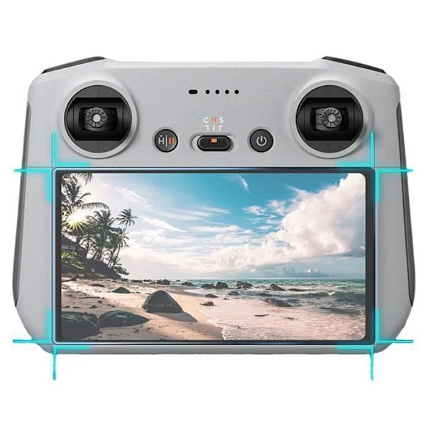 Härdat Glas - Phonillico® - DJI RC / DJI RC 2 - Förpackning med 4 - Repfria - Skärmskydd Transparent