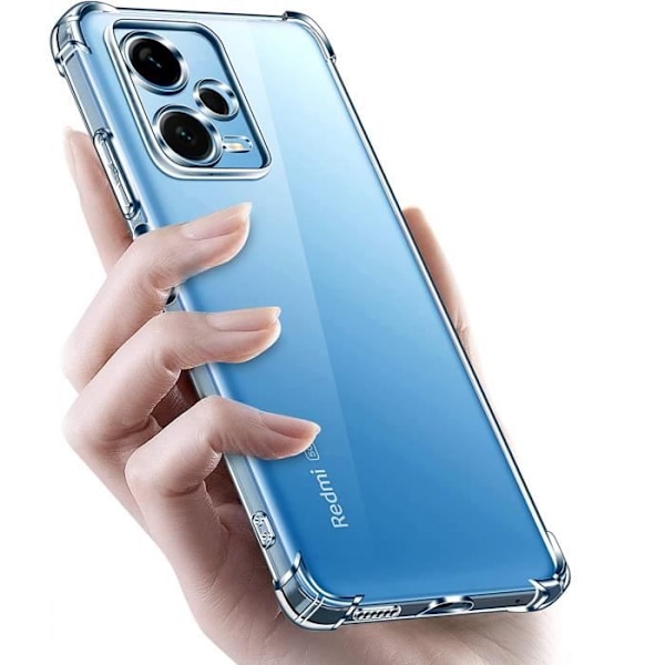 Fodral för Xiaomi Redmi Note 12 PRO 5G - Stötsäkert Skydd TPU Mjukt Transparent Phonillico®