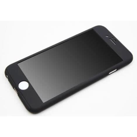 Fuld beskyttelsesskal til Apple iPhone 8 PLUS - Sort - Phonillico Svart