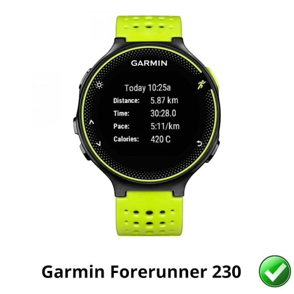 Skyddsskydd för Garmin Forerunner 230 [Pack 6] Ultra tunn plastfilm skydd Phonillico Transparent