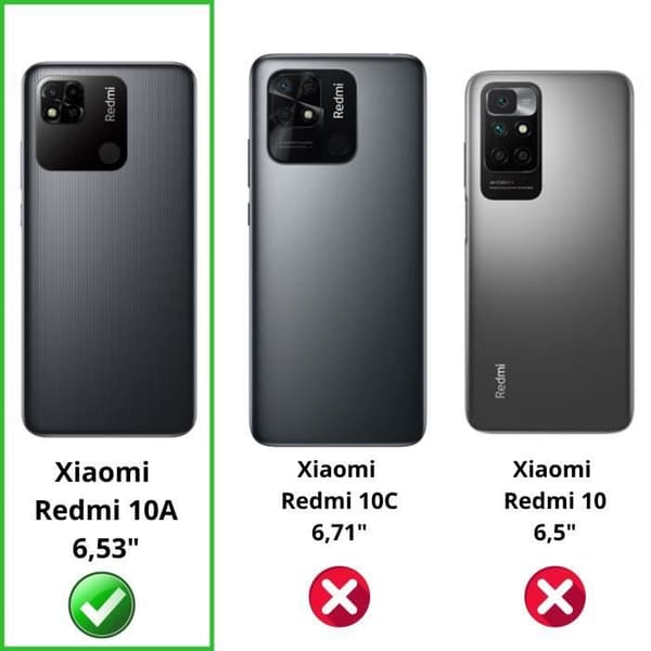 Coque til Xiaomi REDMI 10A - Stødabsorberende Beskyttelse Blødt Transparent Silikone Phonillico® Transparent