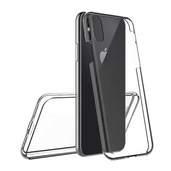 Kompatibelt Apple iPhone X-skal - Helkroppstransparent TPU-gelfodral Framsida Baksida Skydd Mjukt Silikon Phonillico®