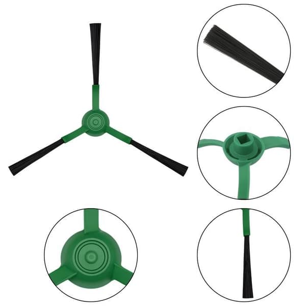 Reserve sidebørste til iRobot Roomba Plus 505 Combo/Plus 405 Combo/Max 705 Vac/Combo Essential/105 Combo [Sæt 6] Phonillico®