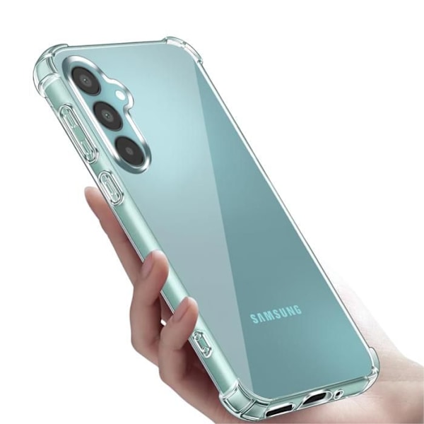 Stötsäker skal - Phonillico - Samsung Galaxy A16 4G/5G - Mjuk - Transparent - 2 Härdat glas Transparent