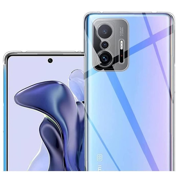 Coque til Xiaomi 11T - 11T PRO - Transparent Silikone Gel TPU Blød Ultra Tynd Beskyttelse Phonillico® Transparent
