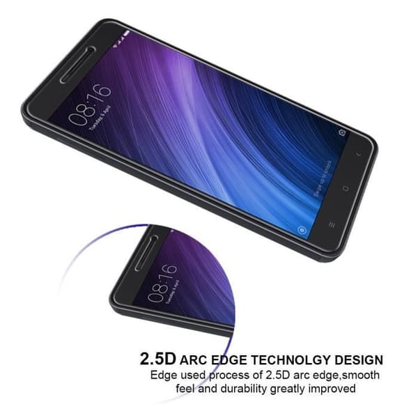 Verkantskydd Xiaomi REDMI 4A - [Paket 2] Ultra Resistenta Skyddsglas [Phonillico®]
