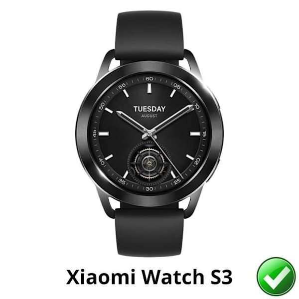 Skyddsskärm för Xiaomi Watch S3 [Paket 6] Ultra Tunn Plastfilm Skyddande Phonillico Transparent
