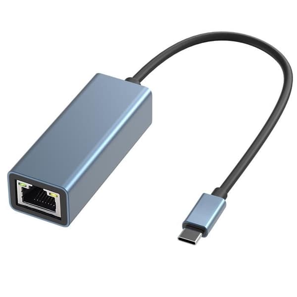 USB-C til Ethernet-adapter - Ubestemt - Rj45 - 1000 Mbps - Kompatibel med Windows/Mac/Linux - Netværkskabel