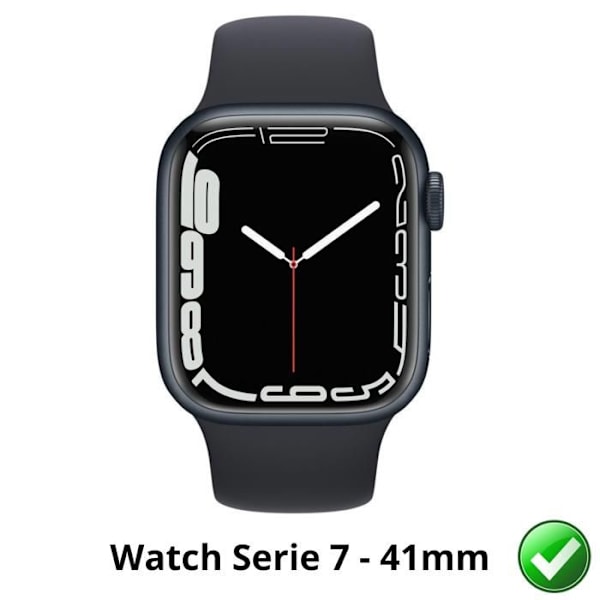 Näyttösuoja Watch Series 7 - 41mm [Pack 6] Kestävä Ultra Ohut Muovikalvo Phonillico Transparent