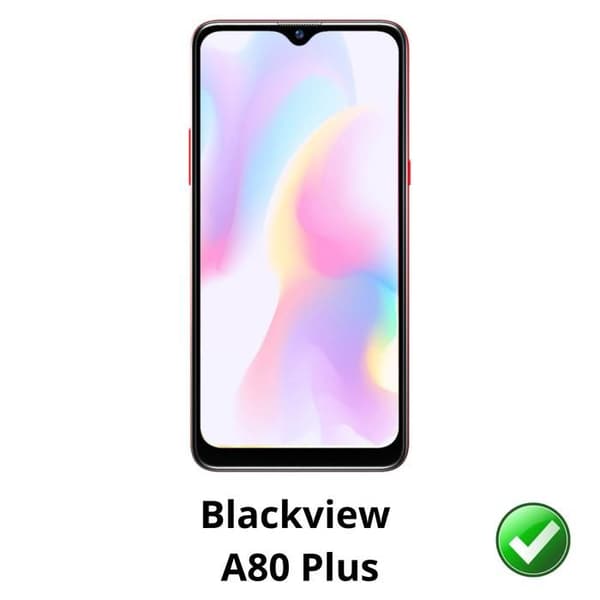 Skyddsskydd för Blackview A80 Plus [Pack 2] Ultraflap Plast Skyddsfält Phonillico Transparent
