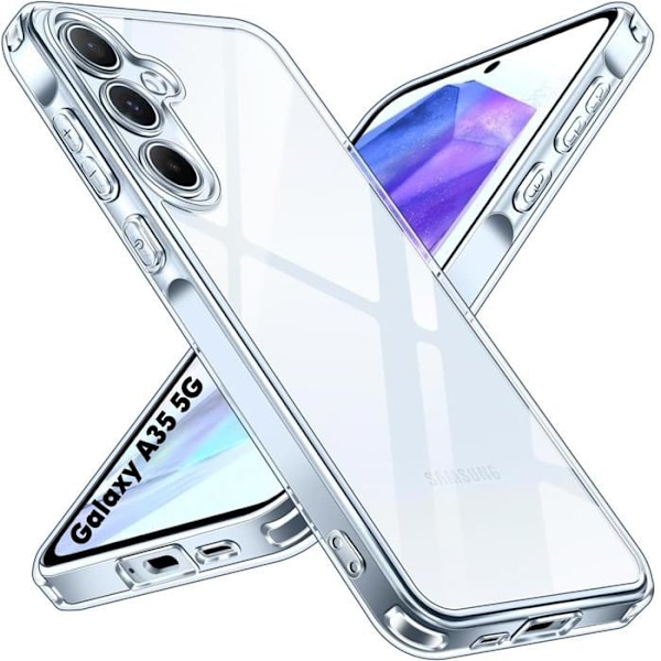 TPU-skal - Phonillico® - Samsung Galaxy A35 5G - Mjukt skydd - Ultratunt - Transparent Transparent