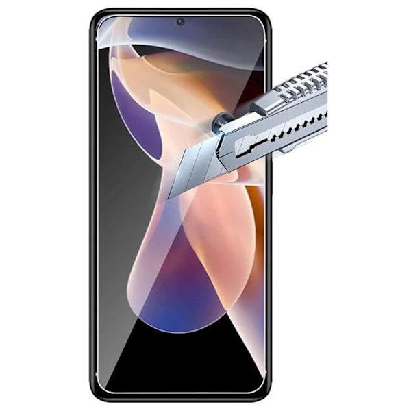 Hærdet Glas til Xiaomi Redmi Note 11 PRO+ 5G - Redmi Note 11 PRO PLUS 5G [Pakke 2] Beskyttelsesfilm til Skærm Phonillico® Transparent