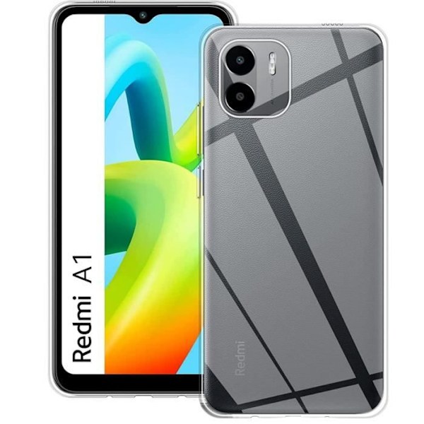Skal till Xiaomi Redmi A1 - Silikongel TPU Transparent Skydd Mjukt Ultratunt Phonillico®