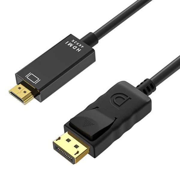 4K DisplayPort - HDMI -kaapeli, 1,8 metriä, yhden suuntainen siirto Lenovo HP Dell AMD Asus Nvidia Phonillico® varten