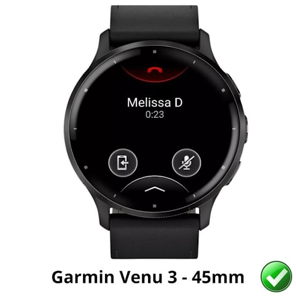 Näyttösuoja Garmin Venu 3 - 45mm [Pakkaus 6] Kestävä Ultra Ohut Muovinen Suojakalvo Phonillico Transparent