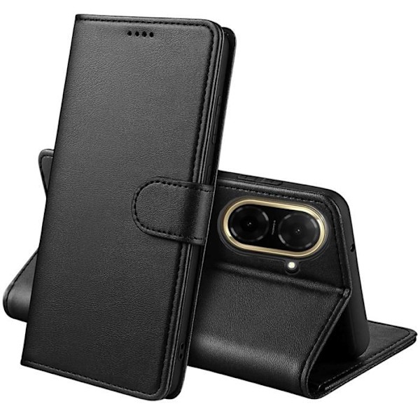 Cover til Xiaomi Redmi A5 4G (EU version) - Sort pung med magnetisk flap til kortopbevaring Phonillico® Svart