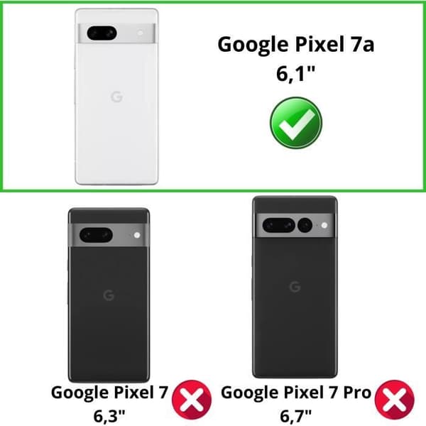 Coque til Google Pixel 7a - Stødabsorberende TPU Blød Transparent Phonillico® Transparent