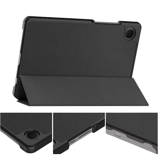 Coque - Phonillico - Samsung Galaxy Tab A9 PLUS 2023 - Musta - Täysi suojaus - Moniasentoa Svart
