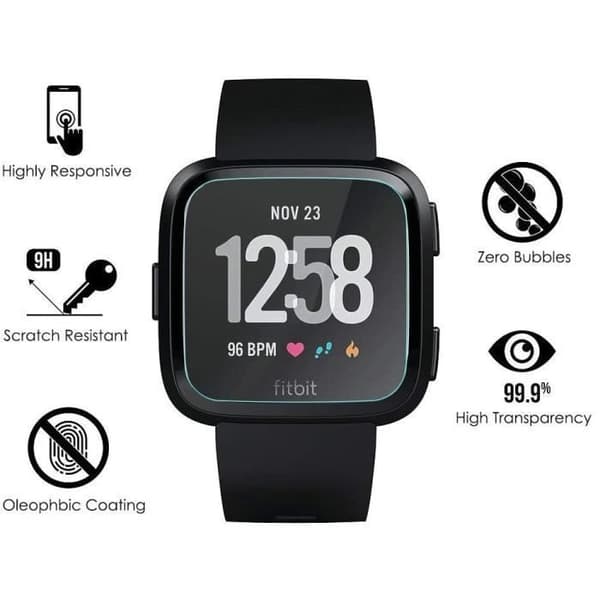 Karkaistu Lasia Fitbit Versa - Fitbit Versa Lite - Näytön Suojakalvo Älykellolle Phonillico®