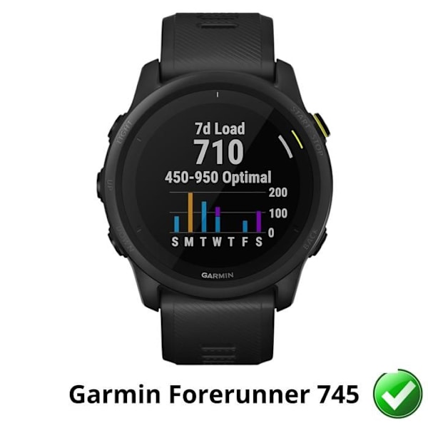 Skydd för skärm till Garmin Forerunner 745 [Paket 6] Plastfilm Skyddande Ultra Tunn Phonillico Transparent