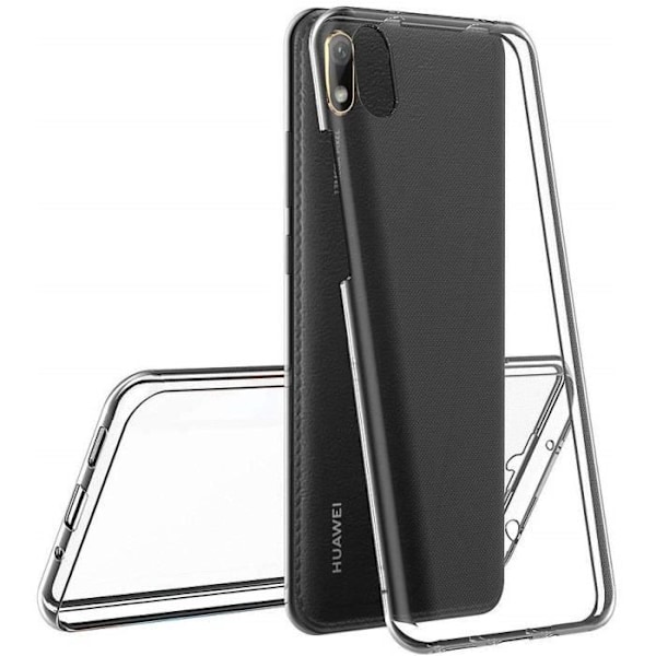 Coque Huawei Y5 2019 - Kuori Gel TPU Silikoni Kokoennuste Läpinäkyvä Kaksi Osa Edessä Takana Liukuhihna Phonillico® Transparent