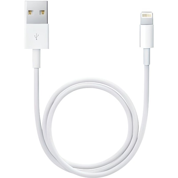 [Kompatibel iPhone XSMAX-XR-XS-X-8PLUS-8-7PLUS-7-6PLUS-6-5-SE] Kabel USB Laddare Vit 1 Meter [Phonillico®]
