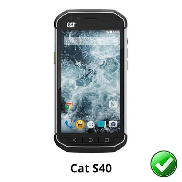 Skärmskydd - Phonillico - Cat S40 - Pack om 2 - Ultratunn - Repellent mot repor Transparent