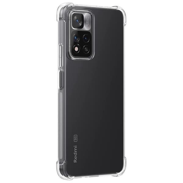 Coque til Xiaomi Redmi Note 11 PRO+ 5G - Redmi Note 11 PRO PLUS 5G - Stødabsorberende Beskyttelse Blød Transparent Silikone Phonillico® Transparent