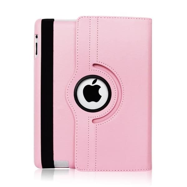 Coque Rotative 360 Rose til Apple iPad 6. generation - 5. generation - Housse Etui Beskyttelse Elastisk Lukke Phonillico® Ros