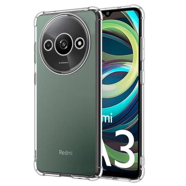Coque til Xiaomi Redmi A3 - Stødabsorberende Beskyttelse TPU Blød Transparent Phonillico® Transparent